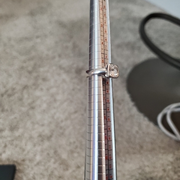 Silver and Clear Ring with 925 Marking on Inside - Picture 10 of 11